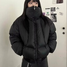 常规连帽立领面包棉服男女夹克外套棉袄飞飞袖中长款长袖拉链新款