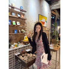 批发oker章壳儿<b class='q'>正品</b>～碎花吊带裙度假风短裙法式复古26夏季新款A855