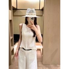 批发老钱风无袖针织背心女外穿夏季2026新款时尚洋气修身显瘦内搭上衣