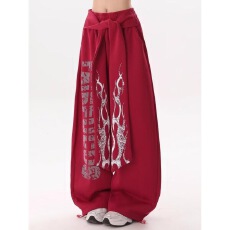 批发2024新款宽松<b class='q'>休闲裤</b>男<b class='q'>韩版</b>潮流百搭裤子夏季薄款坠感阔腿拖地长裤