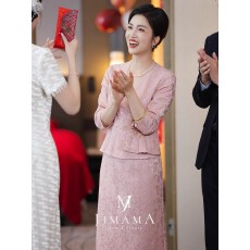 批发高贵年轻喜婆婆婚宴装2025新款气质喜妈妈婚宴礼服高端轻奢高级感