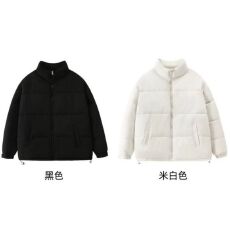 特价冬季300斤可穿大码棉衣男女同款宽松纯色拉链棉服