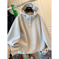 批发美式休闲套头连帽加绒加厚卫衣外套宽松<b class='q'>打底衫</b>上衣女冬季新款