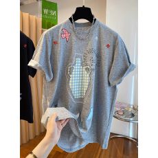 批发韩国超好看刺绣t恤女短袖2026夏季新款宽松<b class='q'>休闲</b>百搭棉质体恤上衣