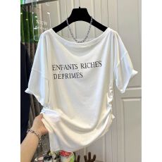 批发胖妹妹大码美式不规则抽褶修身正肩短袖<b class='q'>T</b><b class='q'>恤</b>女夏季显瘦百搭上衣ins
