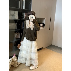 批发实拍 复古<b class='q'>长袖</b>针织<b class='q'>开衫</b>女秋冬设计感小众百<b class='q'>搭</b>慵懒软糯毛衣外套