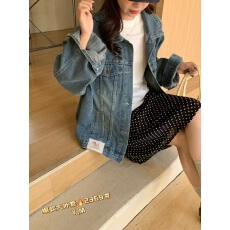 批发YM欧洲站2025年冬季新款<b class='q'>时尚</b>怀旧港风宽松大版牛仔女外套<b class='q'>休闲</b>夹克