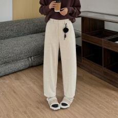 批发天籁村冬季新款时尚宽松显瘦高腰呢料萝卜<b class='q'>哈伦裤</b>小个子<b class='q'>九分</b>奶奶裤