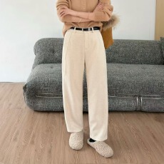 批发天籁村冬季新款时尚宽松显瘦高腰呢料萝卜<b class='q'>哈伦裤</b>小个子<b class='q'>九分</b>奶奶裤