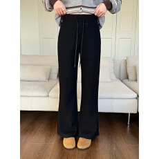 批发JJ良品<b class='q'>欧洲站</b>高腰时尚微喇裤女2025年冬季<b class='q'>新款</b>修身显瘦百搭拖地裤