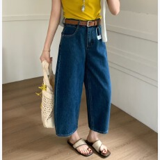 批发BH欧洲站春夏新款时尚<b class='q'>九分</b>小个子遮胯显瘦气球裤牛仔裤女显瘦显高