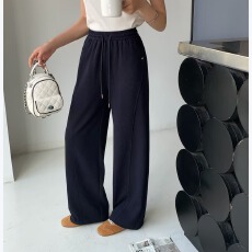 批发yimi欧洲站2026春<b class='q'>夏</b>新款高腰直筒阔腿裤女宽松显瘦时尚垂感拖地裤