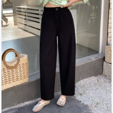 批发烟蒂春夏季新款时尚潮宽松显瘦高腰胖mm<b class='q'>哈伦裤</b>小个子九分奶奶裤女