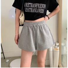 批发靓点2026夏季新款韩版百搭休闲宽松a字阔腿裤 时尚外穿显瘦女<b class='q'>短裤</b>