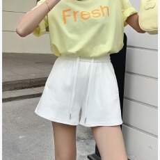 批发靓点2026夏季新款韩版百搭休闲宽松a字阔腿裤 时尚外穿显瘦女<b class='q'>短裤</b>