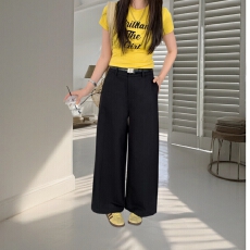 批发逸凡<b class='q'>欧洲站</b>2026夏季<b class='q'>新款</b>气质时尚宽松直筒阔腿裤女九分裤显瘦显高