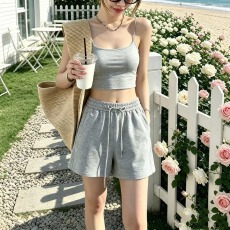 批发DD酷2026夏季新款韩版百搭休闲宽松a字阔腿裤 时尚外穿显瘦女<b class='q'>短裤</b>
