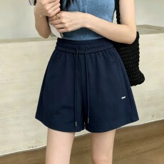 批发DD酷2026夏季新款韩版百搭休闲宽松a字阔腿裤 时尚外穿显瘦女<b class='q'>短裤</b>