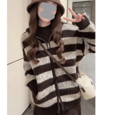 批发潮流气质百搭针织<b class='q'>长袖</b>女2025秋季洋气时尚小个子外穿显瘦洋气上衣