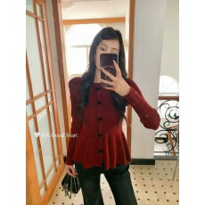 批发2025新款韩版休闲百搭<b class='q'>修身</b>毛衣女设计感小众短款可爱开衫外套ins