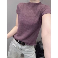 批发浪漫约定通勤风时尚松弛感针织衫女2026夏季新款巨好看短袖上衣