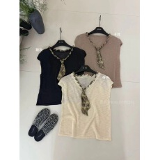 批发2026夏季新款飞机袖冰丝短袖上衣飘带设计感洋气百搭<b class='q'>T</b><b class='q'>恤</b>