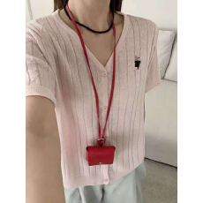 批发粉色冰丝薄款刺绣<b class='q'>针织</b><b class='q'>开衫</b>短袖正肩t恤小个子<b class='q'>短款</b>上衣女夏