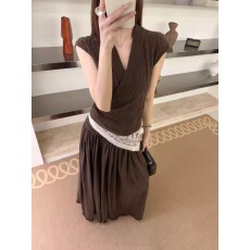 批发早秋新款法式复古交叉<b class='q'>V领</b>几何纹理针织衫修身显瘦休闲时尚上衣女