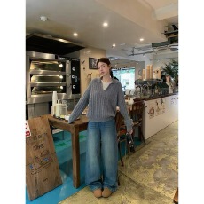 假两件立体麻花复古设计感显瘦翻领毛衣