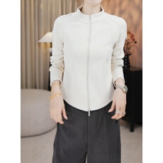 批发设计感双拉链立领长袖卫衣女秋季大码胖MM时尚百搭<b class='q'>修身</b>打底衫上衣