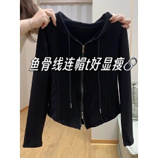 批发大码纯棉正肩连帽<b class='q'>卫衣</b>外套女秋季爆款胖mm显瘦<b class='q'>宽松</b>双拉链开衫上衣