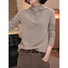 大码胖MM连帽打底长袖T恤女2025秋新款韩版简约百搭显瘦保暖上衣