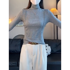 批发大码纯棉高领内搭打底衫女2025秋季新款微<b class='q'>胖</b><b class='q'>mm</b><b class='q'>巨</b>显瘦长袖t恤上衣