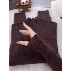 批发极简半高领针织衫内搭女秋冬新款<b class='q'>大码</b>胖MM修身显瘦长袖打底衫上衣