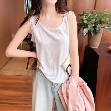 批发<b class='q'>大码</b>胖mm宽松休闲无袖吊带背心女夏季2026新款显瘦内搭外穿小上衣