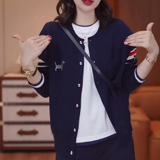 批发<b class='q'>大码</b>女装欧货时尚洋气针织开衫2026秋季胖mm宽松显瘦毛衣<b class='q'>外套</b>上衣