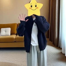 批发高级感拉链立领卫衣开衫外套女2026秋季大码胖mm显瘦宽松百搭上衣