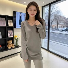 批发韩版宽松中长款内搭长袖T恤女2026年秋季<b class='q'>大码</b>胖MM显瘦打底衫上衣