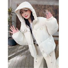 批发实拍# 冬季新款韩版短款棉服女可脱卸网红时尚泡芙马甲外套款