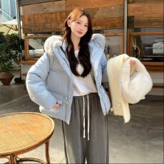 批发实拍# 韩版羽绒棉服女冬季2025新款短款小个子棉服时尚外套款