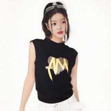 批发美式针织吊带小<b class='q'>背心女</b>夏季2026新款内搭外穿工字<b class='q'>运动</b>无袖短款上衣