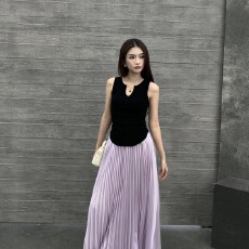 批发纯色V领针织背心女夏季外穿2026新款修身显瘦无袖<b class='q'>打底衫</b>上衣