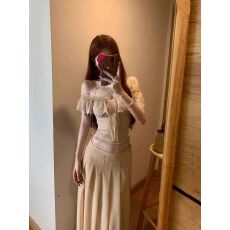 原版做法40支1*1随心裁260克温柔系穿搭纯欲蕾丝花边小飞袖