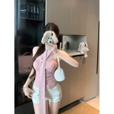 批发韩系纯欲风重工烫钻性感气质抹胸背心女夏季新款修身显瘦<b class='q'>百搭</b>上衣