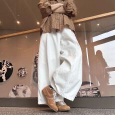 批发慵懒风设计感阔腿裤<b class='q'>女</b>夏季薄款宽松休闲百搭高腰显瘦小个子九分裤