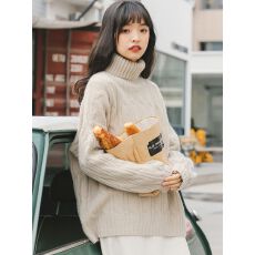批发加厚高领毛衣女内搭新款秋冬可外穿慵懒风<b class='q'>日系</b>中长款宽松
