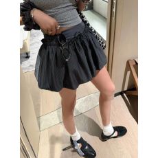 批发店主自留款精选推荐~拼接双腰头<b class='q'>条纹</b>花苞裙<b class='q'>裤</b>女夏防走光a字短裙