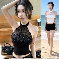 批发夏季新款女网红细肩带方领一体杯磨毛螺纹吊带显瘦百搭背心打底衫