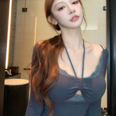 批发南希FairyNancy甜欲教主 带胸垫<b class='q'>蕾丝</b>拼接挂脖T恤女扭结<b class='q'>打底衫</b>上衣