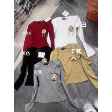 批发十三行2025秋冬新款磨毛绒韩版纯欲风圆领立体娃娃<b class='q'>长袖</b><b class='q'>T</b><b class='q'>恤</b>上衣女